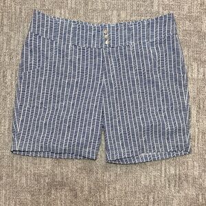 Jofit Navy and White Patterned Women's Shorts